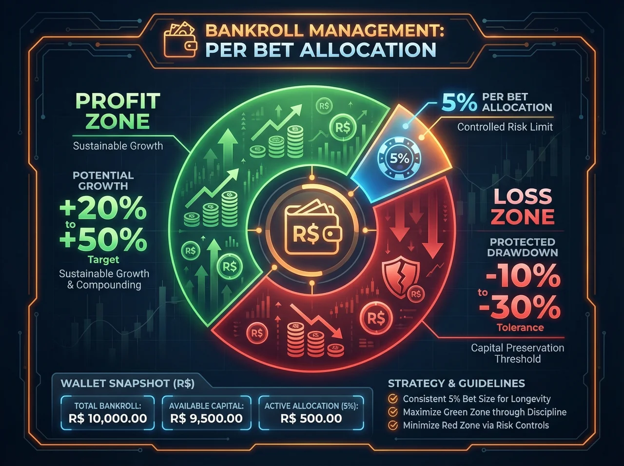 Bankroll Management no Mines: Profit Zone vs Loss Zone